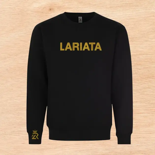 Crew Neck Metálico Dorado