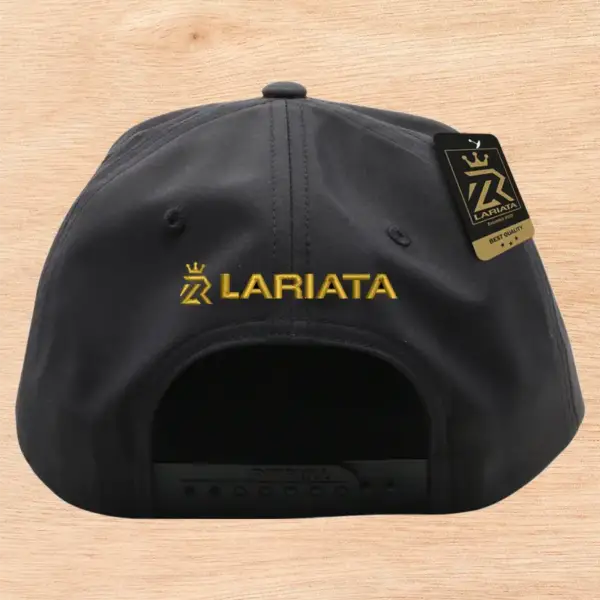 Gorra Negra Fierro Metálico Dorado - Image 2