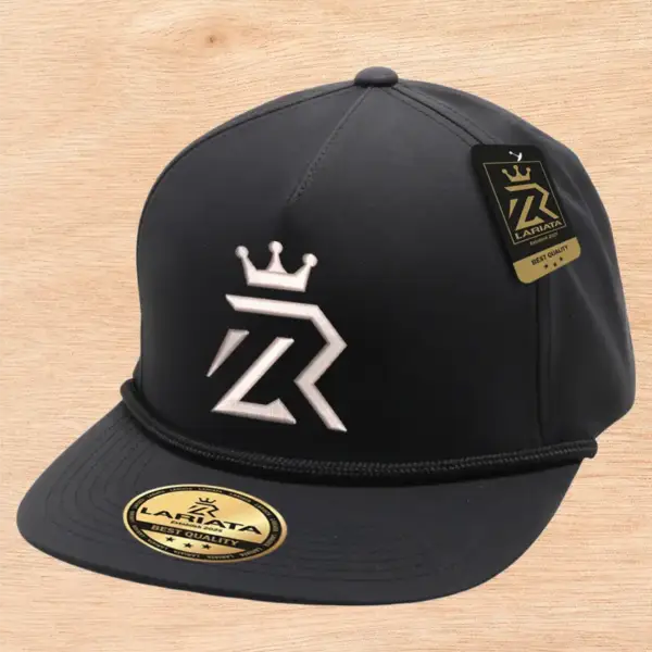 Gorra Negra Fierro Metálico Plata