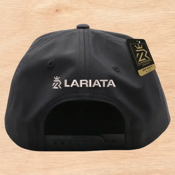 Gorra Negra Fierro Metálico Plata - Image 2