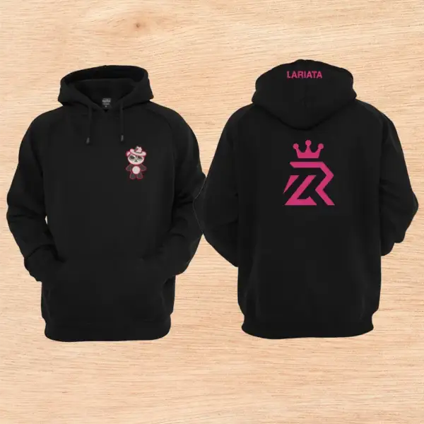 Hoodie Osito Cowboy Rosa - Image 3