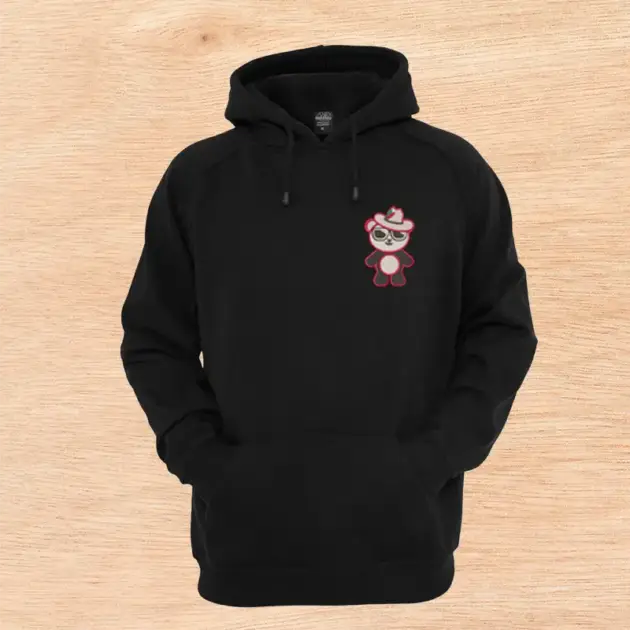 Hoodie Osito Cowboy Rosa
